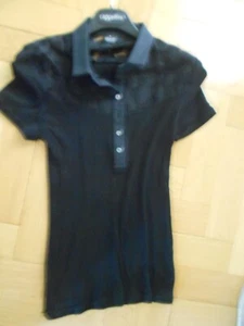 OSCALITO Shirt Gr.36 ( 2 )schwarz m. schönem Einsatz am Oberteil, halbarm, neu - Bild 1 von 5
