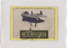 1983 Monty Fabrieken Return of the Jedi Jabba's Skiff #17 2xw