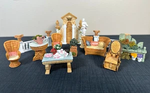 Vintage 1997 Miniature Dollhouse Furniture Room Setting Secret Garden Popular - Picture 1 of 16