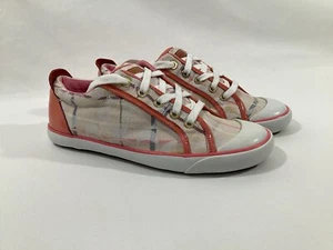Coach Shoes Womens 8-1/2 Pink Barrett Signature C Logo Low Top Lace Up A1907 - Picture 1 of 12