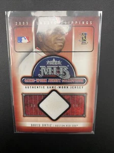 2005 Fleer Classic Clippings MLB Game-Worn Jersey Collection David Ortiz 19/72 - Picture 1 of 2