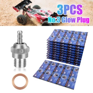 3PCS For HSP RC 4c Engines Traxxas 70117 3232X T-Maxx 2.5/3.3 N3 Spark Glow Plug - Picture 1 of 8