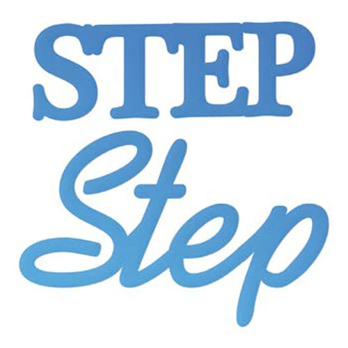 Couture Creations Everyday Mini Die Step Sentiment   2pc Set - image 1 of 1