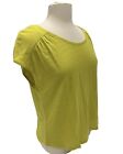 Joie 100% Linen Top T-Shirt Blouse Yellow Size Medium New With Tags