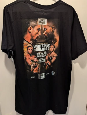 Camiseta UFC 225 Whittaker vs. Romero 2 Negra Talla Grande Nueva con Etiquetas 2018 cm Punk *LEER* Foto 1 de 4