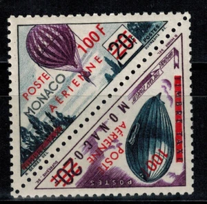 Timbre de Monaco Poste aérienne PA N° 61 / 62 Neuf ** MNH la paire se tenant - Imagen 1 de 1