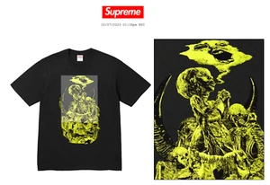 CAMISETA SUPREME MUTANTS (NEGRA) (GRANDE) FW23 AMERICAN PSYCHO BOX LOGOTIPO DE LUCHADOR - Imagen 1 de 8