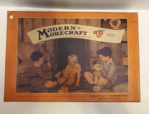 Vintage Metal Erector Set Modern Morecraft Construction Set Original Box Manual - Picture 1 of 15