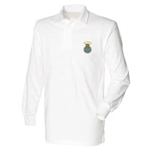 HMS ESKIMO Embroidered Long Sleeved Rugby Shirt - Picture 1 of 15