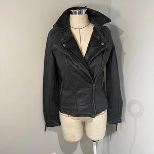 Bano eeMee NWT Dryden Distressed Genuine Leather Jacket Women's Size 6 - Bild 1 von 9