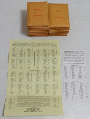 APBA Baseball 1990 Season Player Cards w/XBs - Complete Set - Copyright 1991 - Image 1 of 4