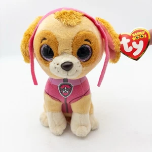 NEW Ty Beanie Boos 6" Skye Paw Patrol Nickelodeon Stuffed Plush Dog with Tag - Picture 1 of 9