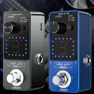LEKATO  3 Loop 18 Minutes Record Time Looper Guitar Pedal w/ SYNC&Tuner Function - Picture 1 of 21