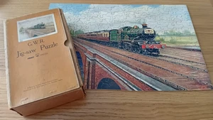 Vintage GWR Puzzle The Cheltenham Flyer About 214 Pieces In Box *Complete* - Picture 1 of 8