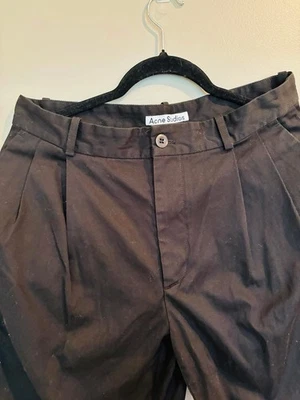 Pantalones de algodón negros para hombre Acne Studios talla 30x29 nuevos sin etiquetas Foto 1 de 4