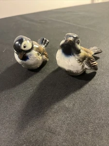 2 Vintage Goebel Porzellan Spatz Vogel Figuren W. Germany - CV 72 & CV 74 - Bild 1 von 10