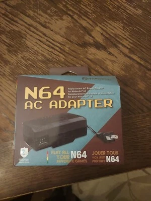 AC Power Adapter & AV Cables Audio Video Cord for Nintendo 64 N64 System Console - Image 1 of 4