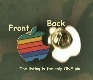 1977-1996 Frist Gen Apple Computer Arcobaleno Colore Logo Pin 1.9cm Nuovo Stato - Picture 1 of 12