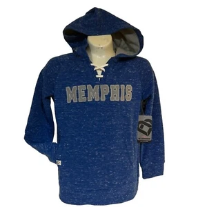 NEW Memphis Tigers Colosseum Blue Hoodie Girls Sweatshirt M - Picture 1 of 9
