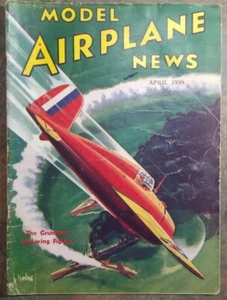 Model Airplane News April 1938, 3 plans Cavu by Ken Willard, Monocoupe rubber FF - Picture 1 of 12