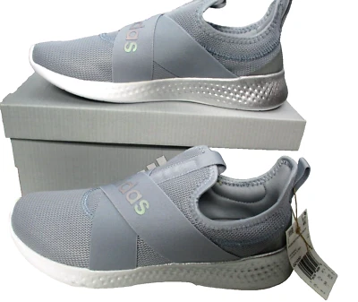 Adidas Puremotion Adapt Zapatos para Correr Sin Cordones para Mujer Talla 9 Plateado/Gris/Blanco Foto 1 de 4