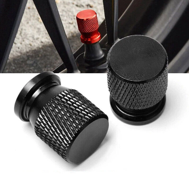 CNC Wheel Tire Valve Stem Caps Cover For Kawasaki KX65 KX80 KX85 KX125 KX250 - Image 1 of 4