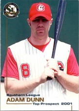 2001 Grandstand Chattanooga Lookouts Minor League Baseball Card Adam Dunn