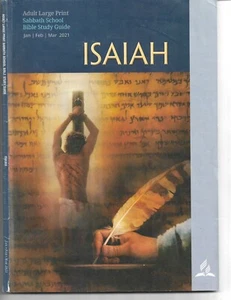 Adult Large Print Sabbath School Bible Study Guide, Jan - Mar 2021: ISAIAH - Imagen 1 de 2