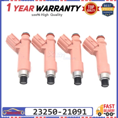 4x Inyector de combustible 23250-21091 para Toyota Prius C 2012-2016 2325021091 CN 4 piezas Foto 1 de 4