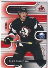 2022-23 UD SP GAME USED RED PARALLEL #101 SABRES - TAGE THOMPSON 157/225