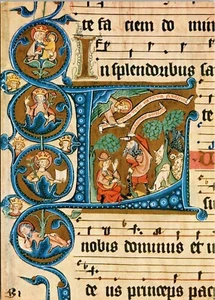 Codex Gisle 14. Jh. Postkarte Buch-Kunstverlag Ettal - Bild 1 von 2