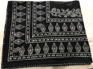Ethnic Bedspread Ralli Queen Size Vintage Kantha Quilt Indian Handmade Blanket. - Picture 1 of 4