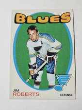 1971-72 TOPPS HOCKEY #116 JIM ROBERTS ST. LOUIS BLUES