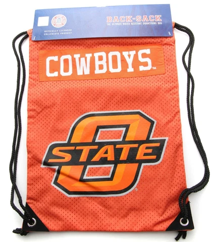 Oklahoma State OSU Cowboys Drawstring Sling Bag -  Back Sack Cover