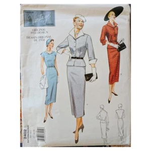 UNCUT Vogue 2402 Wiggle Dress and Jacket Sewing Pattern Sizes 12-14-16 - Picture 1 of 4