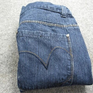 Vintage Dtek Jeans Mens 40x32 Y2K Straight Leg Baggy Relaxed Grunge Grommets - Picture 1 of 14