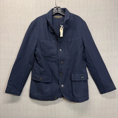 Freemans Sporting Club Mens Jacket Medium Blue Navy Wool Made In The USA - Image 1 of 4