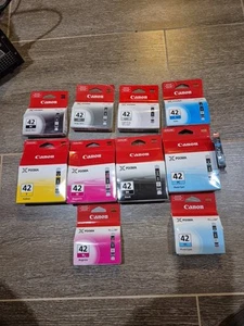 Premium GENUINE Ink Cartridges for Canon CLI-42 Pixma Pro-100/Pro 100S Printer - Imagen 1 de 9