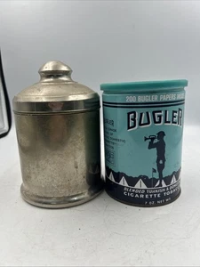 Menge 2 Vintage Tabak Behälter Bugler gemischt Türkisch & Inland - Bild 1 von 15