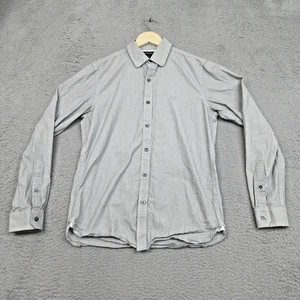 American Eagle Outfitters Hemd Herren klein grau Nadelstreifen Slim Fit Button Down - Bild 1 von 17