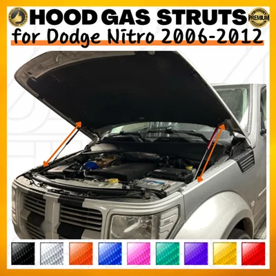 Hood Struts for Dodge Nitro 2006-2012 Gas Dampers Shock Lift Supports - image 1 of 4