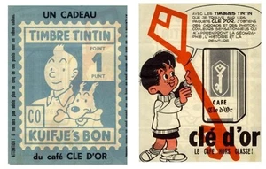 Tintin Herge Timbre Tintin 1 Point Cle d'Or - Picture 1 of 1