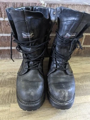 Botas de trabajo Vibram Gore-Tex Black Leather Thinsulate para hombre talla 6? Ver fotos  Foto 1 de 4