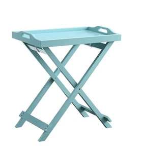 Convenience Concepts Tray Table Sea Foam Blue 22x13.75 Fully Assembled - Picture 1 of 5