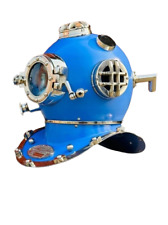 US navy mark V divers helmet | Deep diving helmet | Diving helmet mark V | Blue
