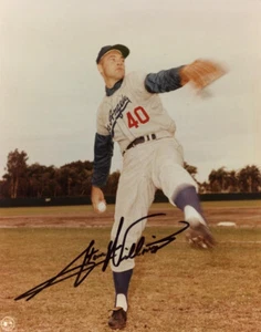 STAN WILLIAMS SIGNED AUTOGRAPHED 8x10 PHOTO LOS ANGELES DODGERS HERO BECKETT BAS - Picture 1 of 2