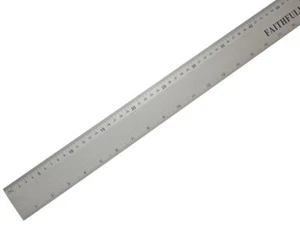 Faithfull - Aluminium Rule 1 Metre / 39in - - Picture 1 of 1