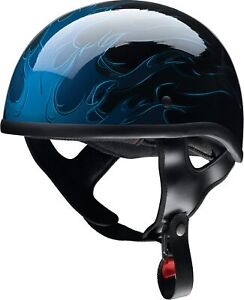 Z1R CC Hellfire Motorcycle Half Helmet Blue