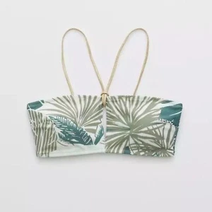 Top de natación bandeau con estampado de palmeras Aerie talla XXL NUEVO CON ETIQUETAS - Imagen 1 de 6