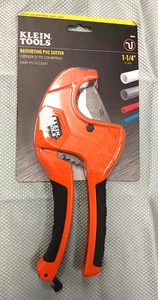 Klein Tools 50063 Ratcheting PVC Pipe Cutter, 1 1/4" - Free Shipping - Picture 1 of 1
